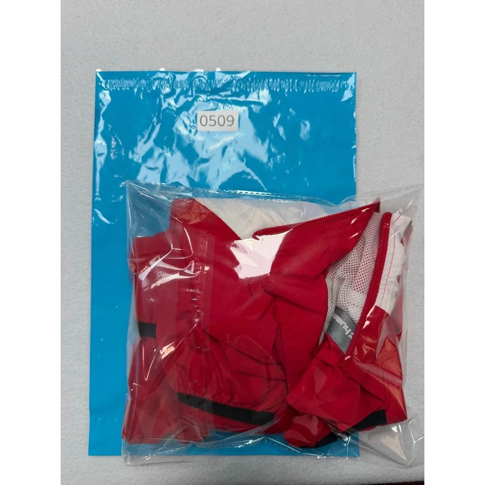 Hummel Red White Full Zip Track Jacket Youth XL 51-004 Sporty Windbreaker